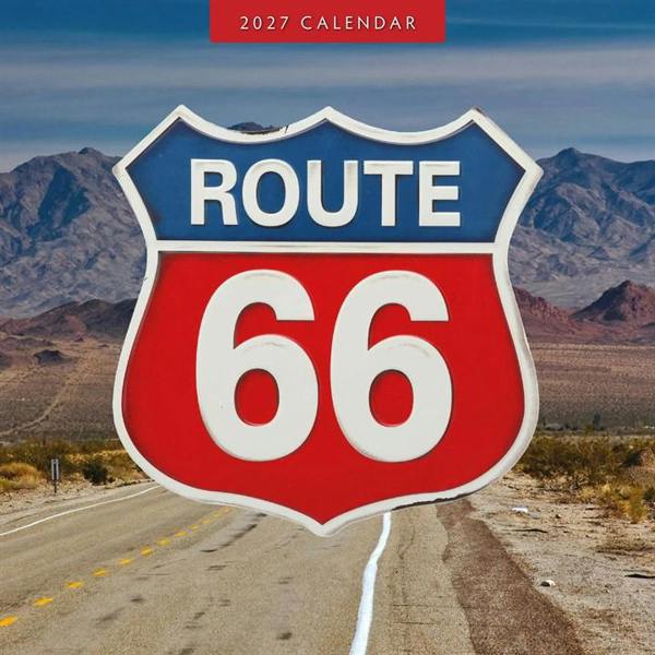 Route 66 Calendar 2027, Wall Calendars, Month To View, Travel, Gift