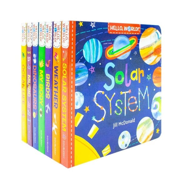 Hello, World! 7 Book Set - Solar System, Weather, Birds, My Body, Dinosaurs, Music & Ocean Life