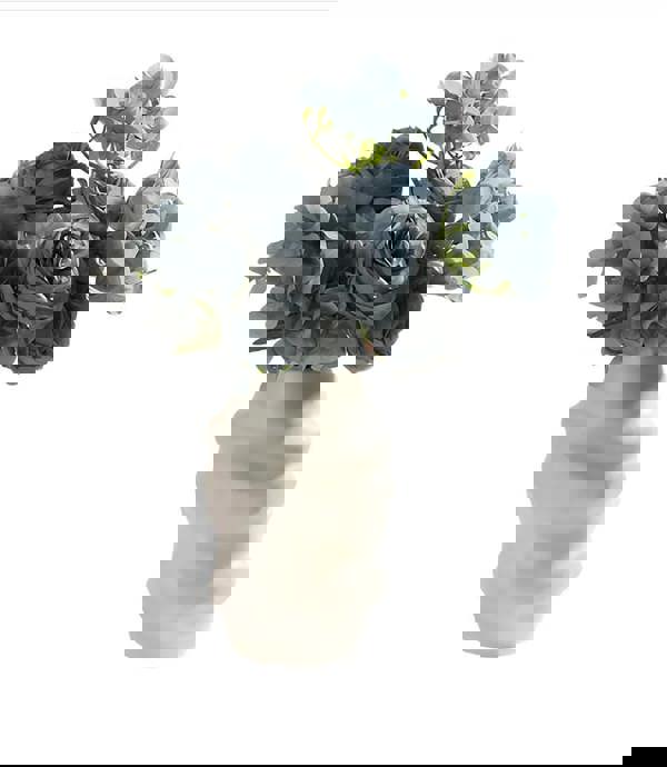 Anyhouz ANYDECO Flower Vase Blue Large Meteorite Nordic Style Table Decor