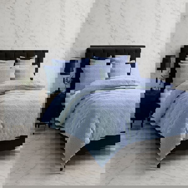 Snug City Teddy Bear Fleece Duvet Cover & Pillow Case Set