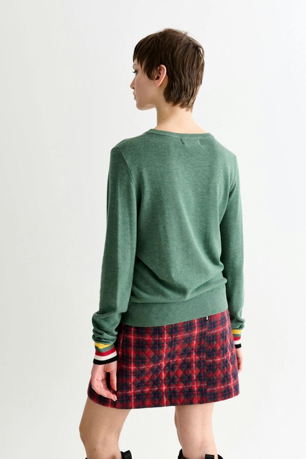 Bly Green Circus Pony Intarsia Jumper