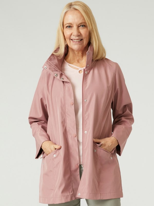 PennyPlain Raincoat - Carnation