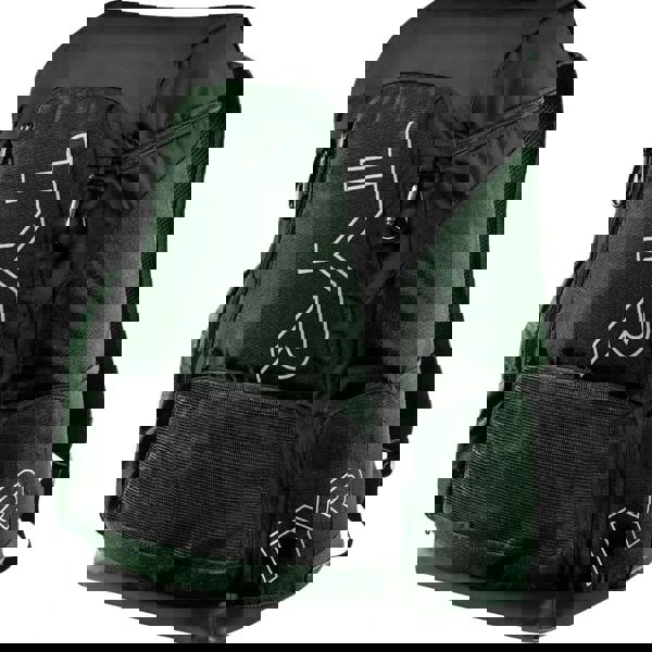 Green TYR Alliance Team Backpack 45L with black design and white logo