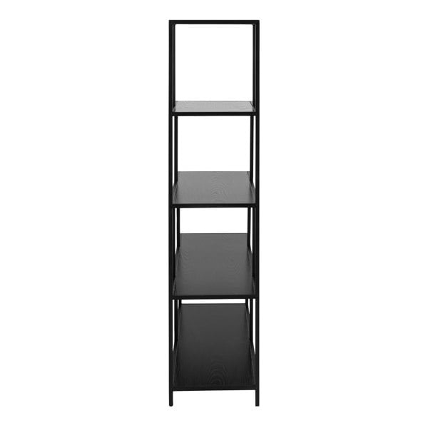 Furniture To Go Seaford Bookcase with 4 Shelves in Black