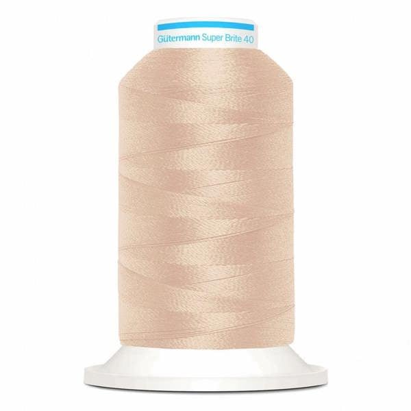Gutermann Super Brite Polyester 40 Embroidery Thread 1000m Polyester Thread Suitable For Embroidery
