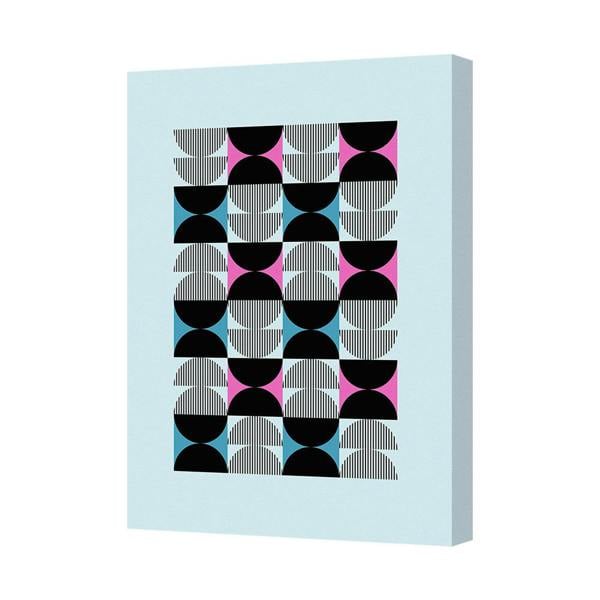 Benjamin Tate Design Canvas Wall Art Colorful Geometric Circle Pattern 7694 Modern Abstract Decor
