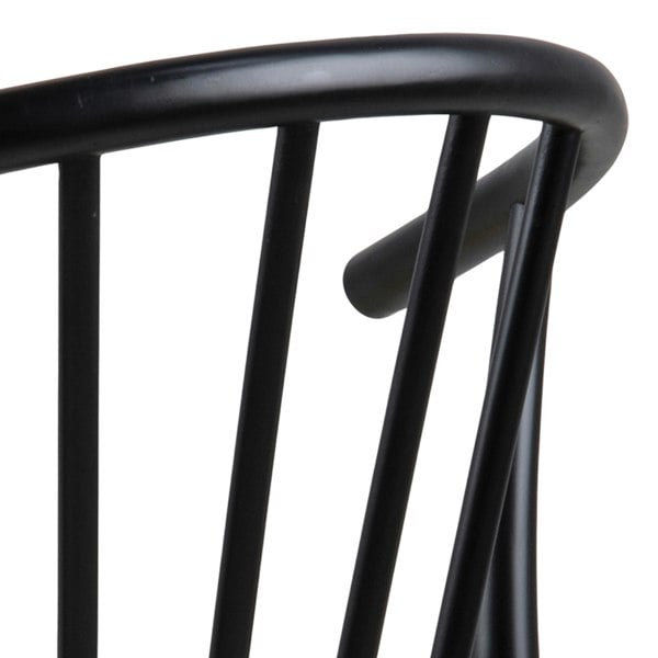 Furniture To Go Cassandra Dining Chair with Armrest in Black Set of 2