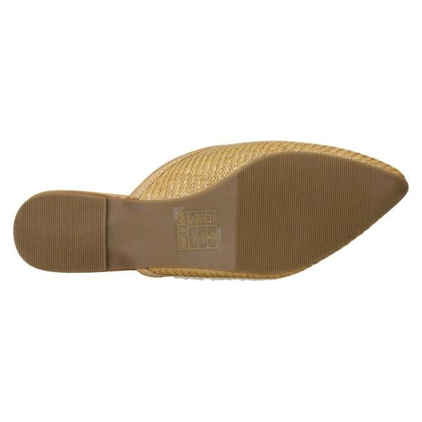 Spot On Ladies Spot On Flat Slip On Mule Wide Fit Sandals F80527