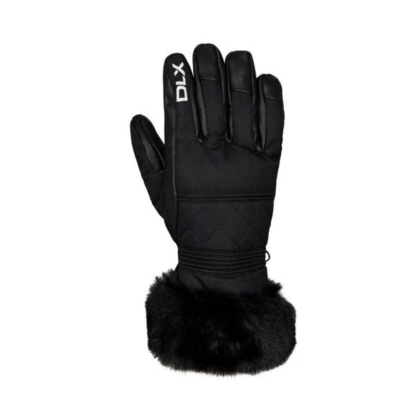 Trespass Womens/Ladies Dirin Leather Ski Gloves - Black