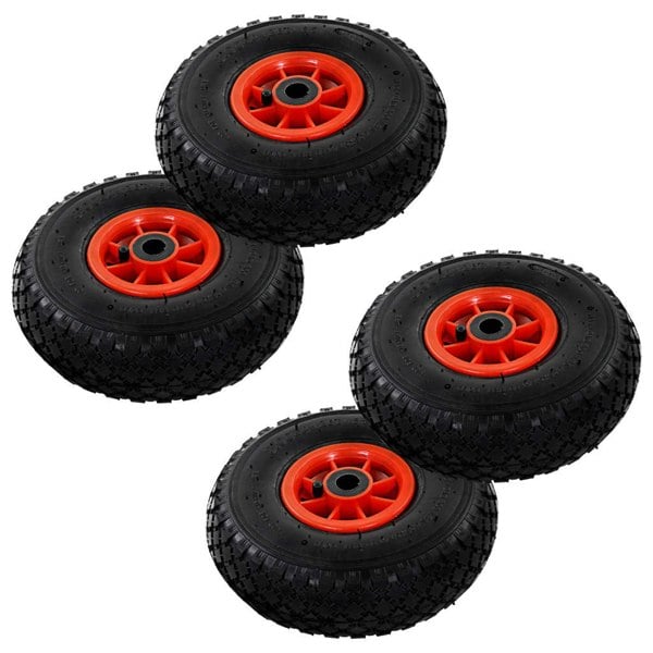 Berkfield Sack Truck Wheels 4 pcs Rubber 3.00-4 (245x82)