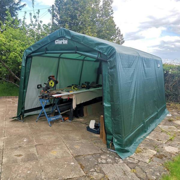 Clarke International Clarke CIG81015 Garage / Workshop - Green (4.5 x 3 x 2.4m)