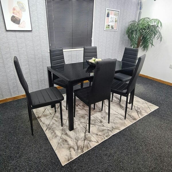 Kosy Koala Dining Table Set with 6 Chairs Dining Room and Kitchen table set of 6