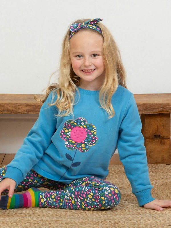 Kite Girls Organic Fab Flower Sweatshirt