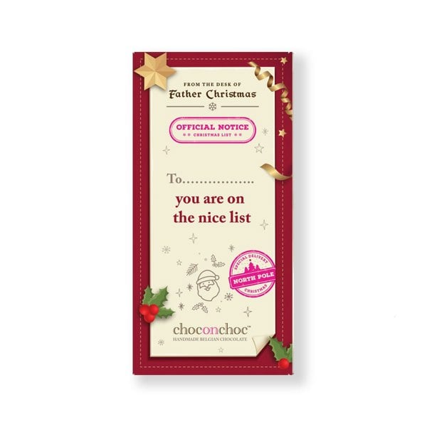 CHOC ON CHOC On the Nice List Chocolate Bar
