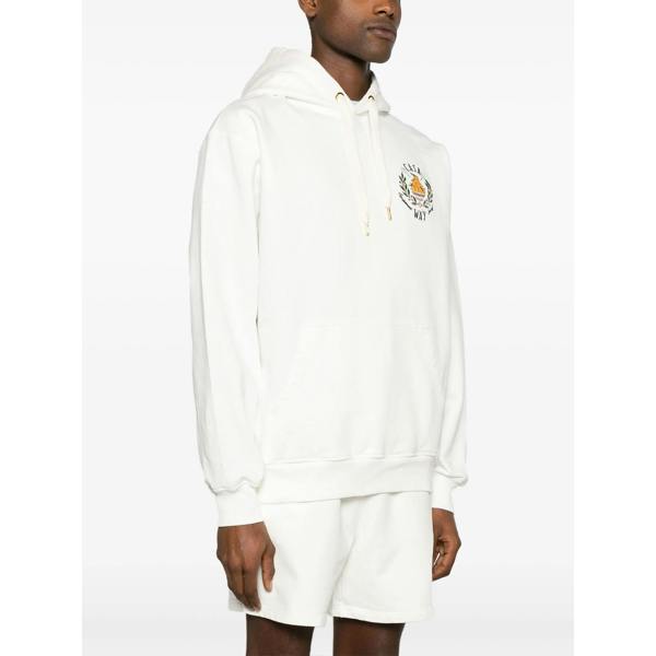 Casablanca Casa Way Bowl of Oranges Hoodie   in  White