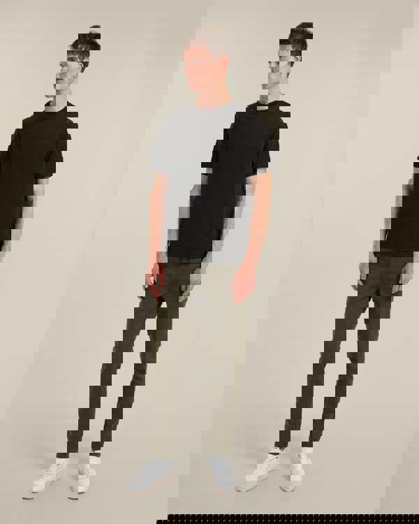 Larsson & Co Drawstring Waist Slim Fit Chino Trouser