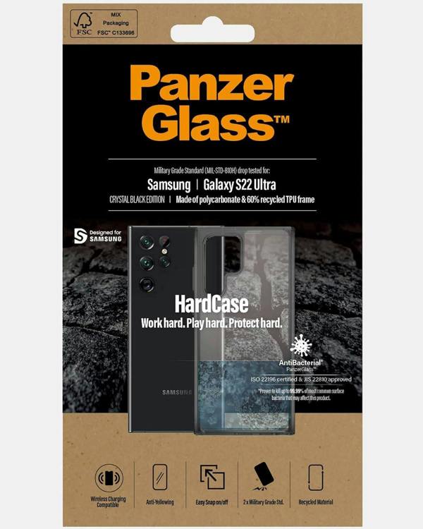 PanzerGlass Panzer Glass Hard Case for Samsung Galaxy S22 Ultra 5G Black - 0373