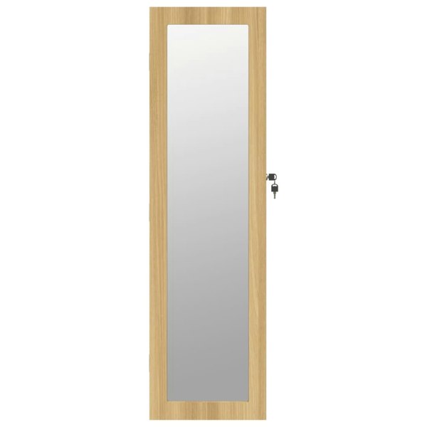 Berkfield Mirror Jewellery Cabinet Wall Mounted 30x8.5x106 cm