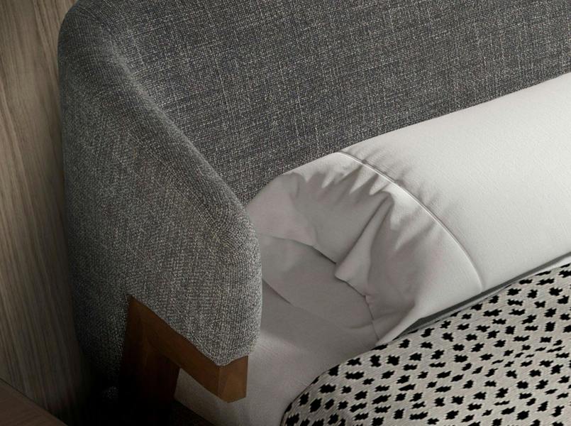 Angel Cerdá Grey Fabric Bed 7173