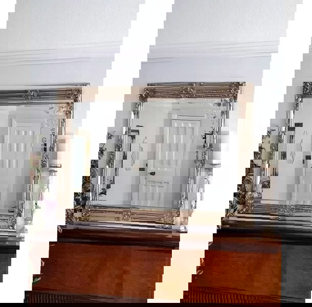 Exclusive Mirrors Kingsbury Rectangle Mirror Antique Champagne 60cm x 90cm