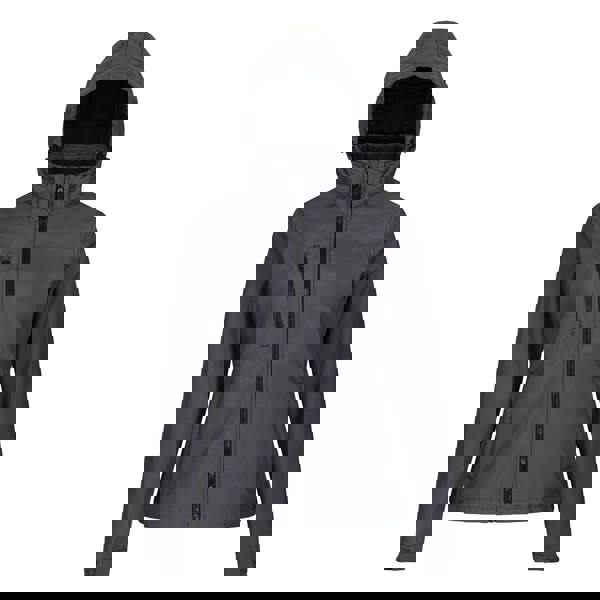 Regatta Womens/Ladies Venturer 3 Layer Membrane Soft Shell Jacket - Seal Grey/Black