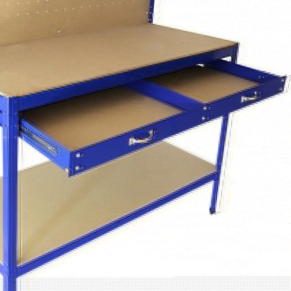 Monstershop Workbench with Pegboard and Drawer - Blue