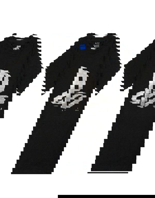 PlayStation Boys Black Foil Logo Short Sleeved T-Shirt