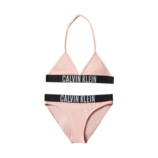 Calvin Klein Girls Triangle Cups Two-Piece Swimsuit - Pink - 