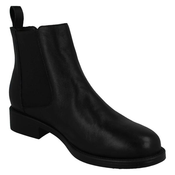 Spot On Ladies Spot On Leather Ankle Boots F50968