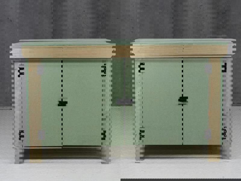 Arbor Garden Solutions Wooden UniMDF Moisture Resistant Workbench With Lockable Cupboard (V.9)