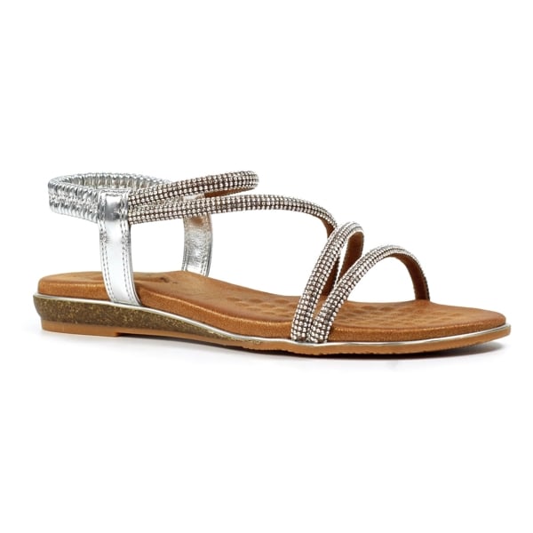 Lunar Womens Cortez Sandals - Silver