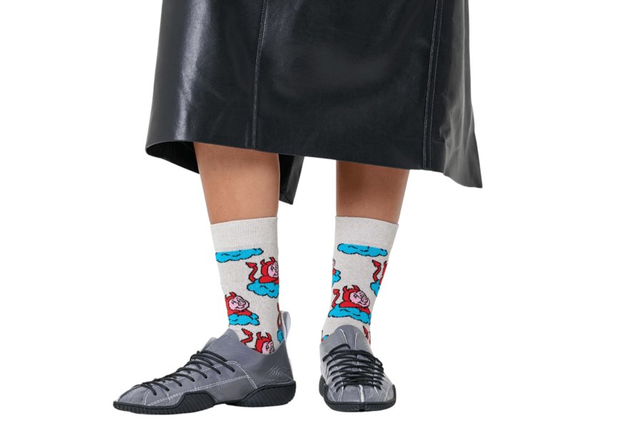 Happy SocksSocks SingleBad Pig Socks, GreyBoxers & Briefs