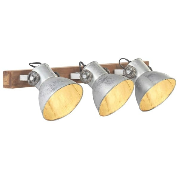 Berkfield Industrial Wall Lamp Silver 65x25 cm E27