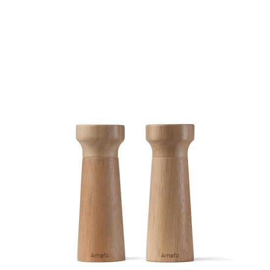 Amefa Modern Salt and Pepper Grinder Set Wood 15cm - 2 Piece