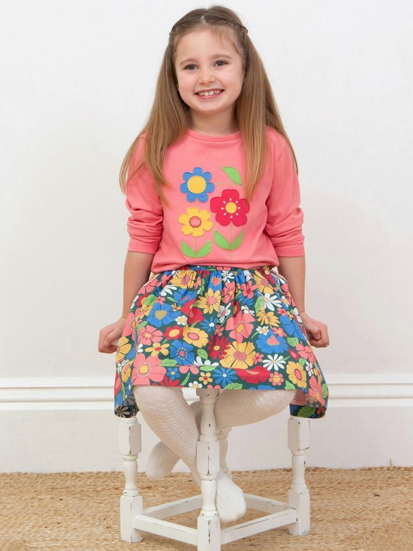 Kite Girls Organic Flower Power T-Shirt