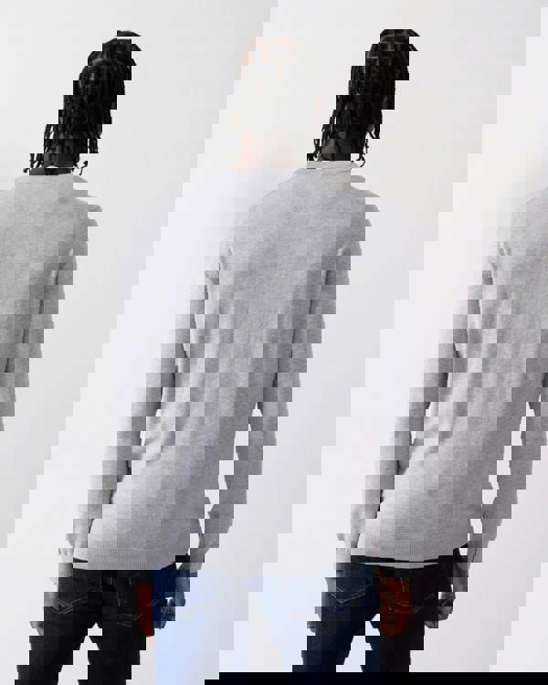 Lacoste Mens Organic Cotton Crew Neck Sweater - Silver Chine CCA