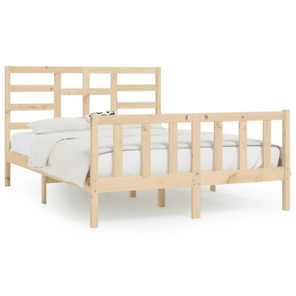 Berkfield Bed Frame Solid Wood Pine 120x200 cm