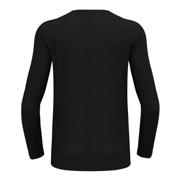 Odlo Mens Merino Wool Crew Neck Regular Top - Black - 