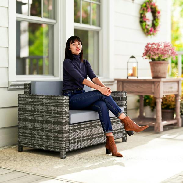 Rattan Loveseat