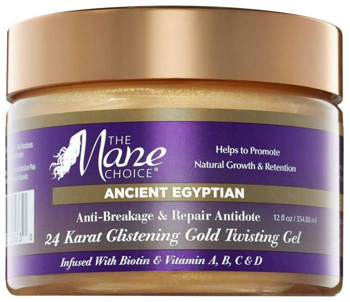 The Mane Choice Ancient Egyptian 24 Karat Gold Twisting Gel 254ml