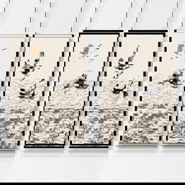 Japanese art print | Set of 2 wall art prints for living room