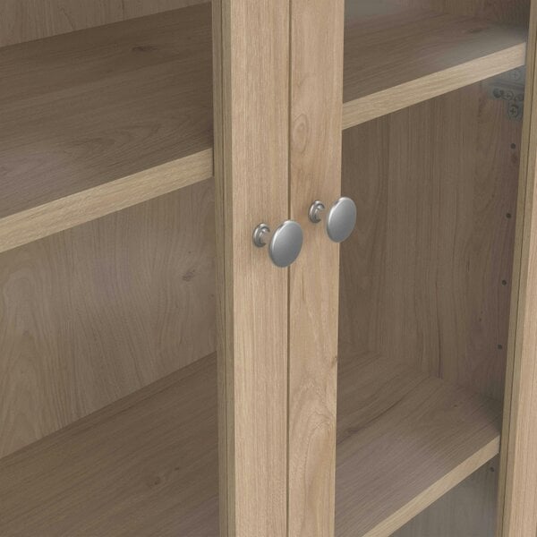 Wyld Haus Gossmere Hickory Oak Effect China Cabinet 2 Doors 3 Drawers