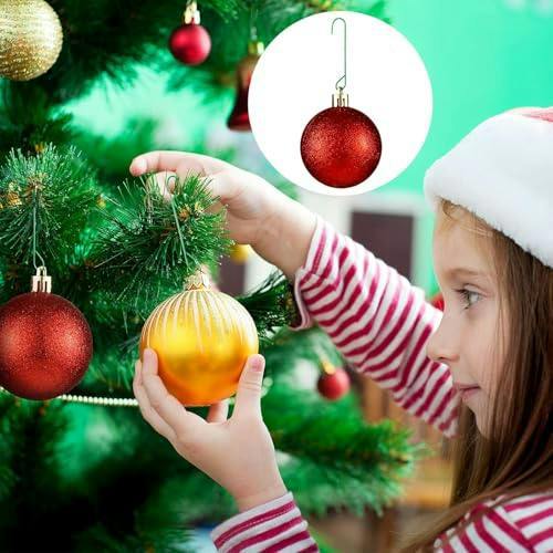 300 Pack Green Tree Decoration Hooks for Baubles, Garlands and Wreaths image 6
