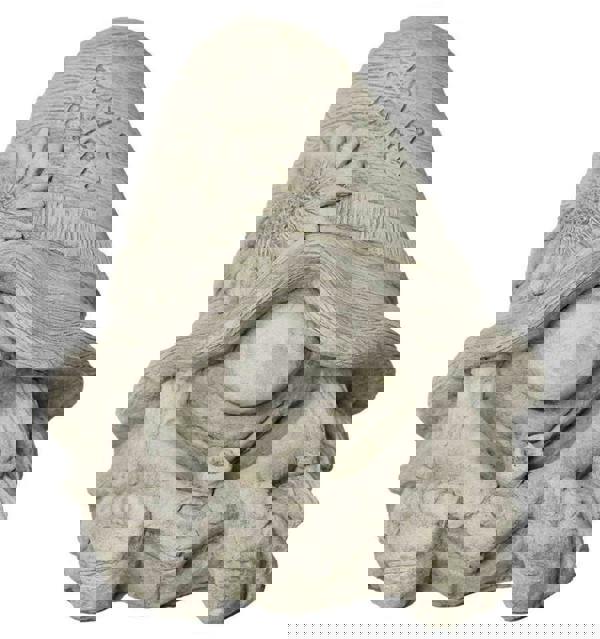 Stone Cast Flower Power Gnome Fairy Statue