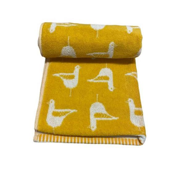 Dyzi Seagull Turkish Cotton Jacquard Bath Towel