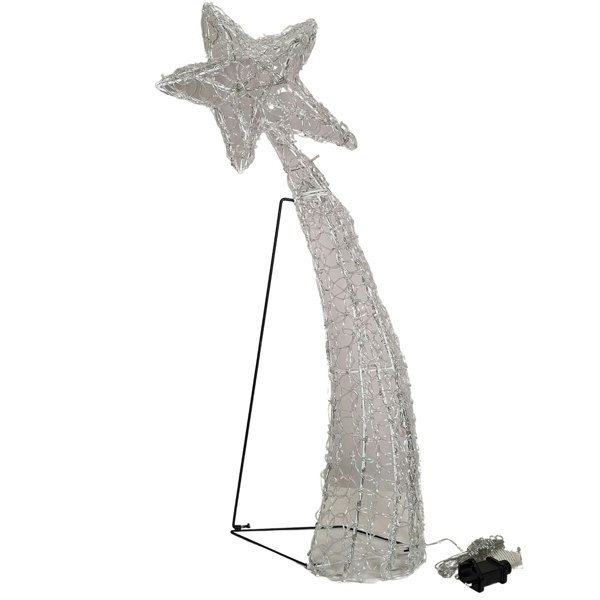 Samuel Alexander 1.2m Light up Soft Acrylic 2D Shooting Christmas Star with 200 LEDs in White & Warm White