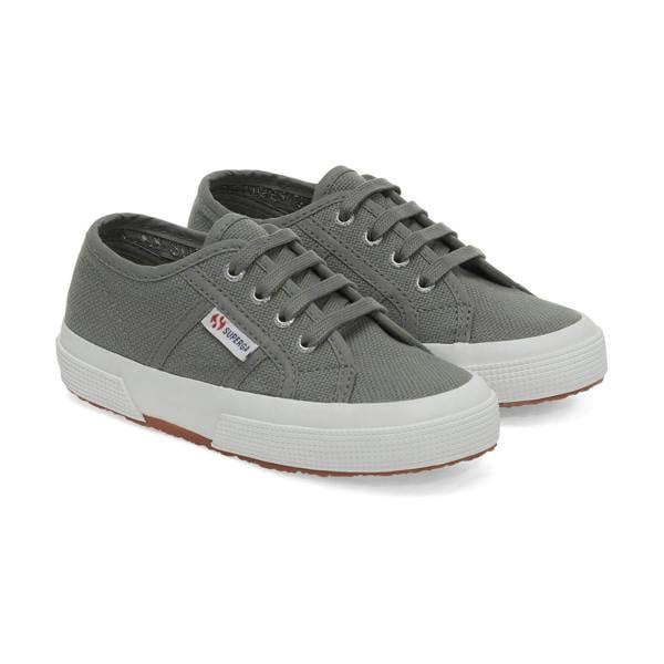 Superga Childrens/Kids 2750 Jcot Leather Trainers - Grey Sage
