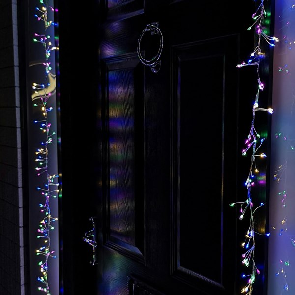Samuel Alexander 5.5m 880 LED Indoor Outdoor Christmas Door Lights in Multi-Coloured