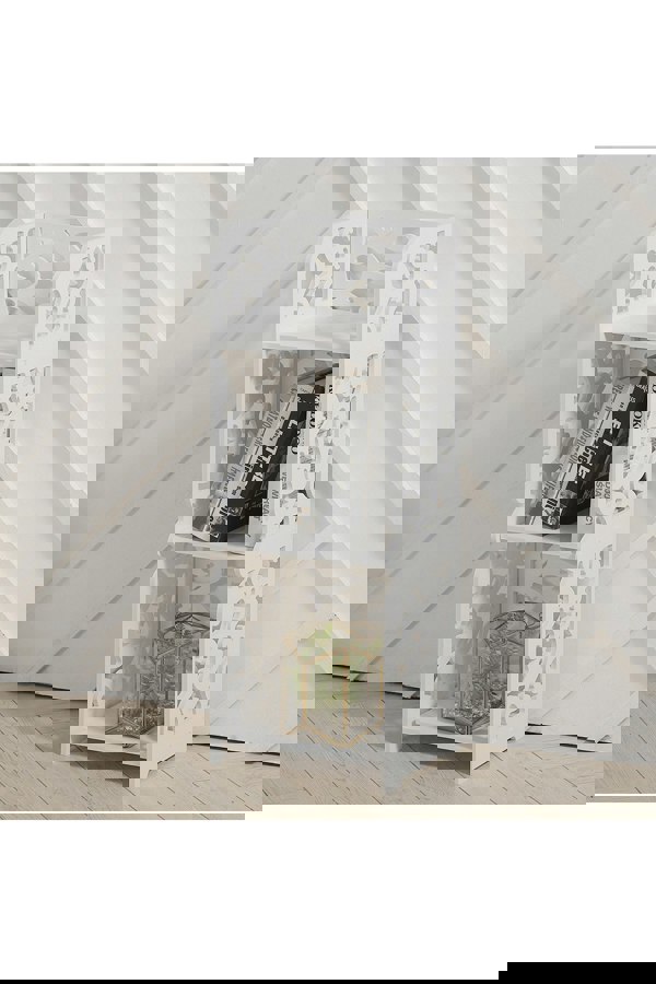 Living and Home 3 Layers Rustic Storage Display Shelving Unit