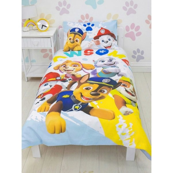 Paw Patrol Childrens/Kids Splodge Duvet Cover Set - Multicoloured